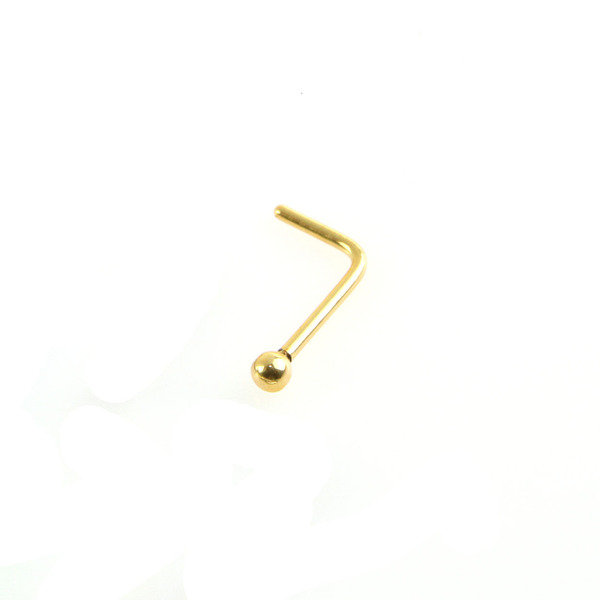 Wholesale ball slightly curved nose nail seven shaped nose nail JDC-NS-LX023 Piercings JoyasDeChina Wholesale Jewelry JoyasDeChina Joyas De China