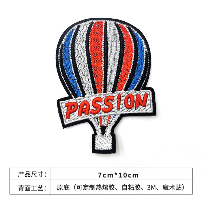 Wholesale balloon shield badge felt cloth embroidery JDC-ER-XF014 Embroidery JoyasDeChina balloon Wholesale Jewelry JoyasDeChina Joyas De China