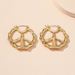 Wholesale bamboo hollow circle alloy earrings JDC-ES-AYN310 Earrings JoyasDeChina Wholesale Jewelry JoyasDeChina Joyas De China