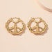 Wholesale bamboo hollow circle alloy earrings JDC-ES-AYN310 Earrings JoyasDeChina E2054-golden Wholesale Jewelry JoyasDeChina Joyas De China