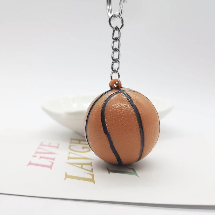 Wholesale basketball metal keychains JDC-KC-YY123 Keychains JoyasDeChina orange Ball diameter 4cm Wholesale Jewelry JoyasDeChina Joyas De China