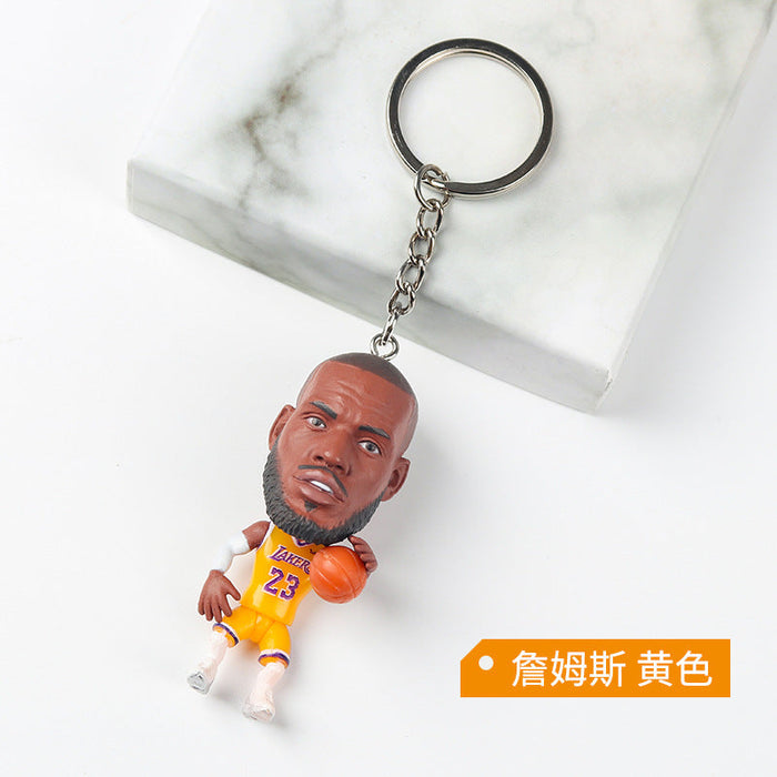 Wholesale basketball star key chain JDC-KC-XYD001 Keychains JoyasDeChina Kobe yellow Wholesale Jewelry JoyasDeChina Joyas De China