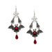 Wholesale bat red drip oil pentagram alloy earrings JDC-ES-YYFF005 Earrings 燕羽飞飞 Wholesale Jewelry JoyasDeChina Joyas De China