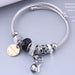 Wholesale beaded cat pendant alloy bracelet JDC-BT-WY104 Bracelet JoyasDeChina grey Wholesale Jewelry JoyasDeChina Joyas De China