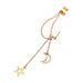 Wholesale beaded star chain one-piece single earrings set JDC-ES-D572 Earrings JoyasDeChina 01kc gold S600 Wholesale Jewelry JoyasDeChina Joyas De China
