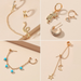 Wholesale beaded star chain one-piece single earrings set JDC-ES-D572 Earrings JoyasDeChina Wholesale Jewelry JoyasDeChina Joyas De China