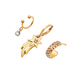 Wholesale beaded star chain one-piece single earrings set JDC-ES-D572 Earrings JoyasDeChina Wholesale Jewelry JoyasDeChina Joyas De China