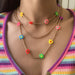 Wholesale beads/acrylic beaded multilayer necklace with contrasting colors JDC-NE-KJ053 necklaces JoyasDeChina Necklace Color 2222 Wholesale Jewelry JoyasDeChina Joyas De China