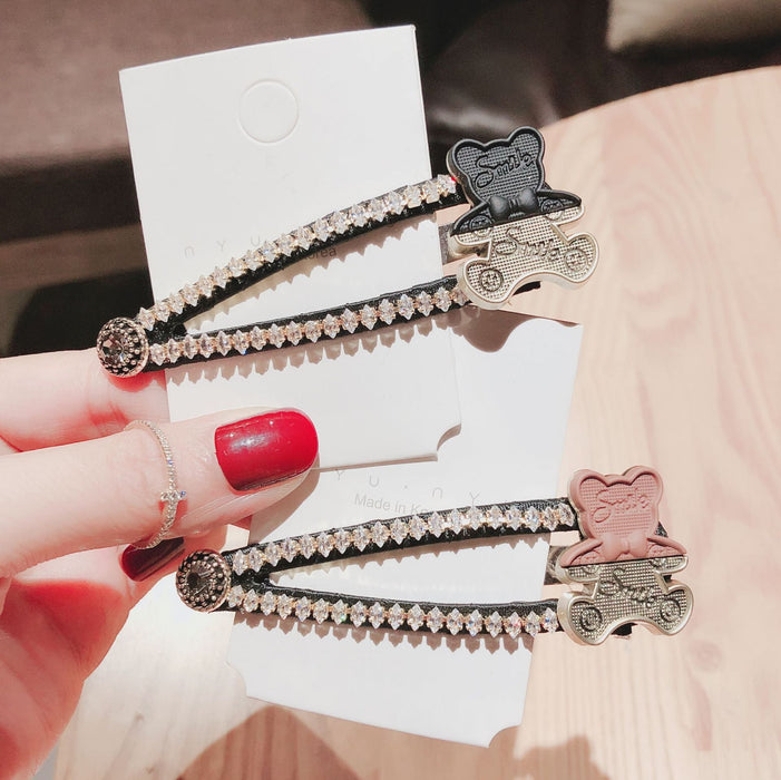 Wholesale Bear Alloy Hair Clip （F）JDC-HC-GSXP007 Hair Clips 宏鑫 Wholesale Jewelry JoyasDeChina Joyas De China