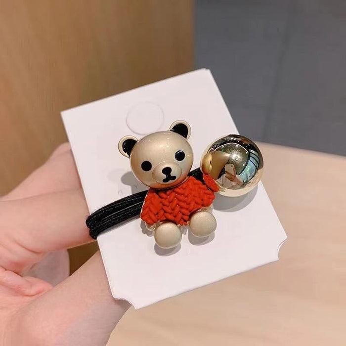 Wholesale Bear Cartoon Resin Plastic Hair Scrunchies (F) JDC-HS-QiuC001 Hair Scrunchies 秋澈 Wholesale Jewelry JoyasDeChina Joyas De China