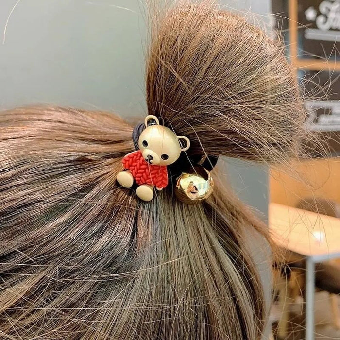 Wholesale Bear Cartoon Resin Plastic Hair Scrunchies (F) JDC-HS-QiuC001 Hair Scrunchies 秋澈 Wholesale Jewelry JoyasDeChina Joyas De China
