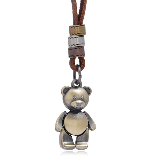 Bulk Jewelry Wholesale bear leather man necklaces JDC-MNE-PK044 Wholesale factory from China YIWU China
