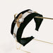 Wholesale Bee alloy wide - sided headband JDC-HD-O109 Headband JoyasDeChina Black bottom color matching velvet belt flat hair hoop Wholesale Jewelry JoyasDeChina Joyas De China