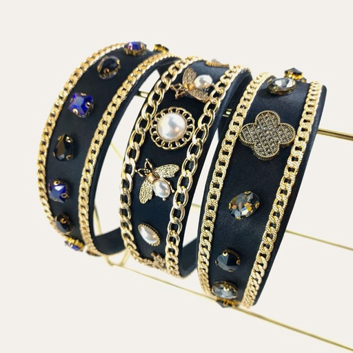Wholesale bee pearl alloy diamond headband JDC-HD-O105 Headband JoyasDeChina Wholesale Jewelry JoyasDeChina Joyas De China