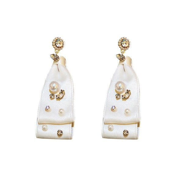 Wholesale Beige checkerboard earrings JDC-ES-YWJQ027 Earrings 精巧 Wholesale Jewelry JoyasDeChina Joyas De China