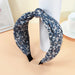 Wholesale beige fabric headband JDC-HD-O365 Headband 潮炫 navy blue Wholesale Jewelry JoyasDeChina Joyas De China