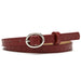 Wholesale beige pu leather belt JDC-WB-Nuoy022 Womenbelt 诺娅 Red Length 103 width 1.5 Wholesale Jewelry JoyasDeChina Joyas De China