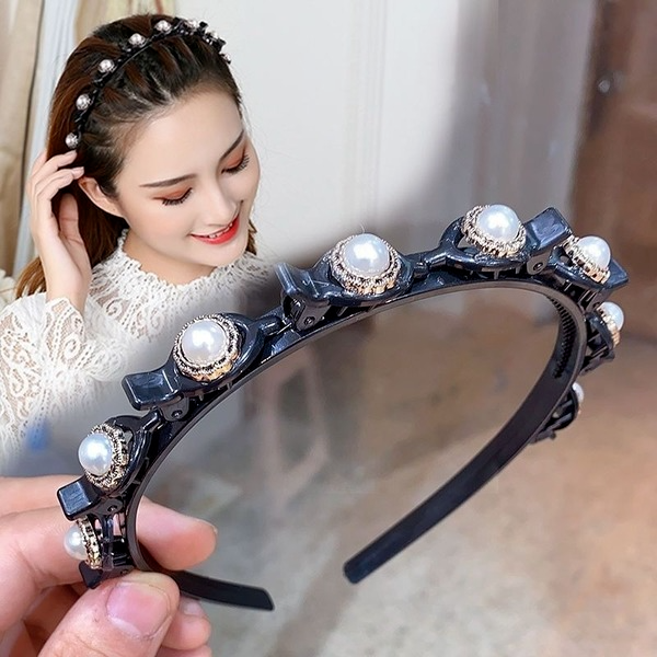 Bulk Jewelry Wholesale Bejeweled Lazy braiding headband JDC-HD-O010 Wholesale factory from China YIWU China