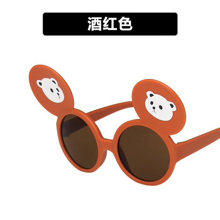 Wholesale big ear bear resin Sunglasses JDC-SG-KD087 SunGlasses çæ¶Ü claret as figure Wholesale Jewelry JoyasDeChina Joyas De China