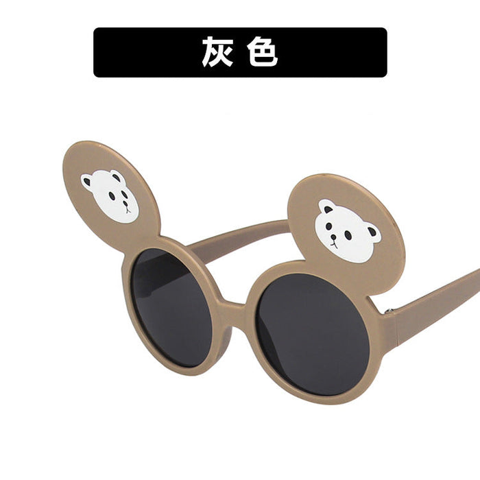 Wholesale big ear bear resin Sunglasses JDC-SG-KD087 SunGlasses çæ¶Ü grey as figure Wholesale Jewelry JoyasDeChina Joyas De China