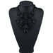 Wholesale big flower necklace JDC-NE-JQ126 NECKLACE 佳琪 black Wholesale Jewelry JoyasDeChina Joyas De China