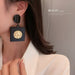 Wholesale black acrylic Earrings JDC-ES-BY-130 Earrings 宝钰 Wholesale Jewelry JoyasDeChina Joyas De China