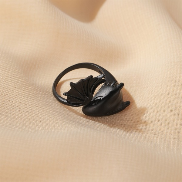 Bulk Jewelry Wholesale black alloy angel demon ring JDC-RS-D027 Wholesale factory from China YIWU China