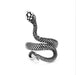 Wholesale black alloy snake ring JDC-RS-NingL025 Rings 宁蓝 Ancient silver Wholesale Jewelry JoyasDeChina Joyas De China