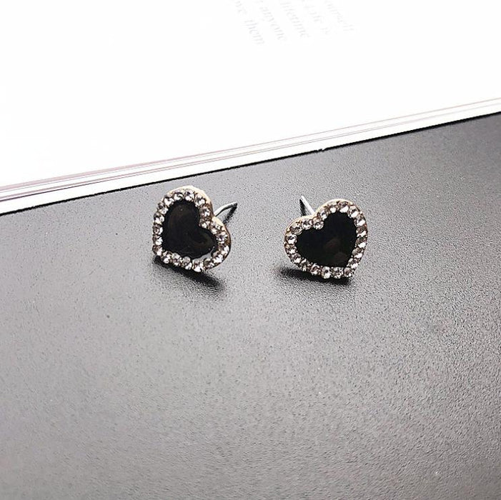 Bulk Jewelry Wholesale black alloy square circle earrings JDC-ES-RL045 Wholesale factory from China YIWU China