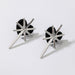 Wholesale black alloy star earrings JDC-ES-YWJQ025 Earrings 精巧 black Wholesale Jewelry JoyasDeChina Joyas De China
