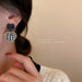 Wholesale black and white alloy earrings JDC-ES-BY-053 Earrings 宝钰 Wholesale Jewelry JoyasDeChina Joyas De China