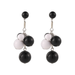Wholesale black and white ball string earrings JDC-ES-W369 Earrings JoyasDeChina Wholesale Jewelry JoyasDeChina Joyas De China