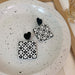 Wholesale black and white checkerboard earrings JDC-ES-W348 Earrings JoyasDeChina A Flowers Wholesale Jewelry JoyasDeChina Joyas De China