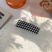 Wholesale black and white checkerboard hairpin JDC-HC-MS019 Hair Clips JoyasDeChina A small black and white grid Wholesale Jewelry JoyasDeChina Joyas De China