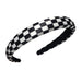 Wholesale black and white lattice sponge head hoop JDC-HD-TC006 Headband JoyasDeChina Wholesale Jewelry JoyasDeChina Joyas De China