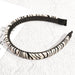 Wholesale black and white leather headband JDC-HD-PZ011 Headband 彡郰 Black and white zebra stripes Wholesale Jewelry JoyasDeChina Joyas De China