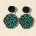 Wholesale black and white plaid acrylic earrings JDC-ES-NZ042 Earrings 奈珠 EZ3917lvse Wholesale Jewelry JoyasDeChina Joyas De China