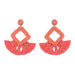 Wholesale black and white rice beads Tassel Earrings JDC-ES-AS075 Earrings 翱?N pink Wholesale Jewelry JoyasDeChina Joyas De China