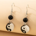 Wholesale black and white Taiji Bagua pendant alloy earrings JDC-ES-C408 Earrings JoyasDeChina Wholesale Jewelry JoyasDeChina Joyas De China