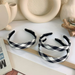 Wholesale black and white wide edge cloth Headband JDC-HD-MS009 Headband JoyasDeChina Wholesale Jewelry JoyasDeChina Joyas De China