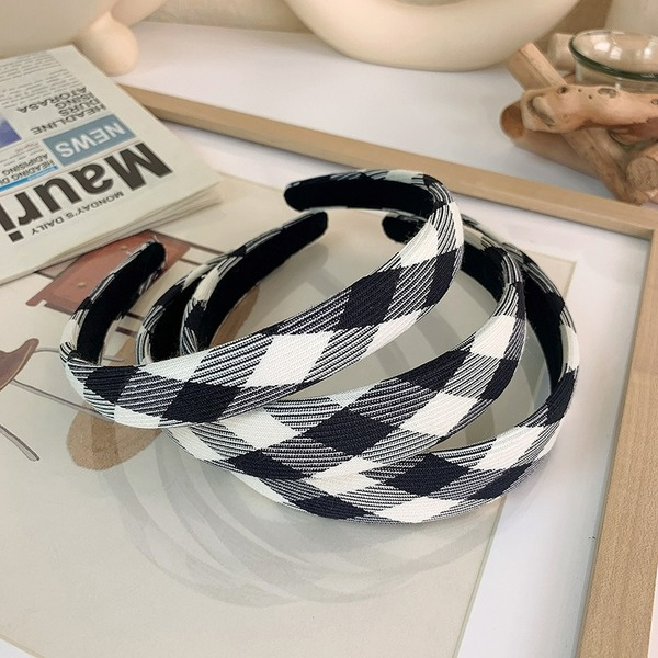Wholesale black and white wide edge cloth Headband JDC-HD-MS009 Headband JoyasDeChina Wholesale Jewelry JoyasDeChina Joyas De China