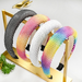 Wholesale Black Baroque Sponge Rainbow Headband JDC-HD-Yangq009 Headband 艳茜 Wholesale Jewelry JoyasDeChina Joyas De China