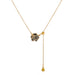 Wholesale black Camellia diamond necklace JDC-NE-D018 necklaces 晴雯 01gold1064 Wholesale Jewelry JoyasDeChina Joyas De China