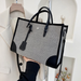 Bulk Jewelry Wholesale black canvas tote bag JDC-LB-ZM013 Wholesale factory from China YIWU China