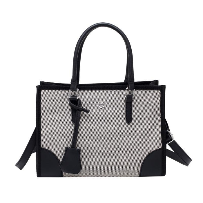 Bulk Jewelry Wholesale black canvas tote bag JDC-LB-ZM013 Wholesale factory from China YIWU China