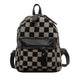 Wholesale black checkerboard pu backpack JDC-BP-HZD001 Shoulder Bags ปจ่ื๗์ black Wholesale Jewelry JoyasDeChina Joyas De China
