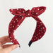 Wholesale black cloth bow hairband JDC-HD-H023 Headband 妙德 Wine red Wholesale Jewelry JoyasDeChina Joyas De China