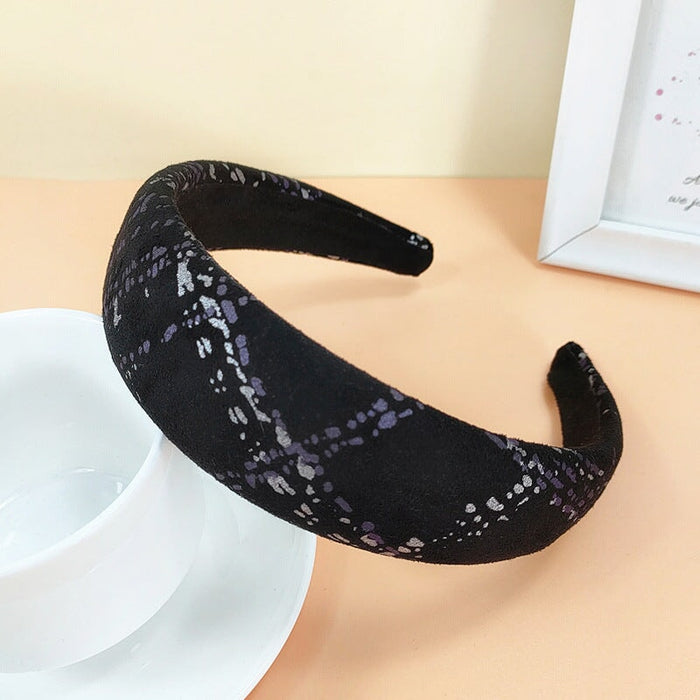 Wholesale black cloth hair hoop JDC-HD-O360 Headband 潮炫 purple Wholesale Jewelry JoyasDeChina Joyas De China