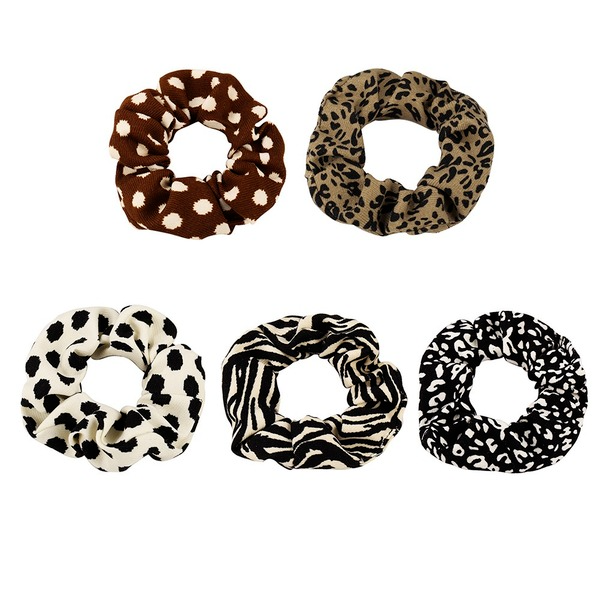 Bulk Jewelry Wholesale black cloth new French simple animal print large intestine ring JDC-HS-F315 Wholesale factory from China YIWU China