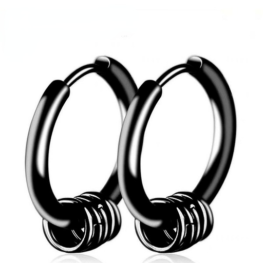 Wholesale black color silver color alloy earrings JDC-ES-WY091 Earrings JoyasDeChina Wholesale Jewelry JoyasDeChina Joyas De China